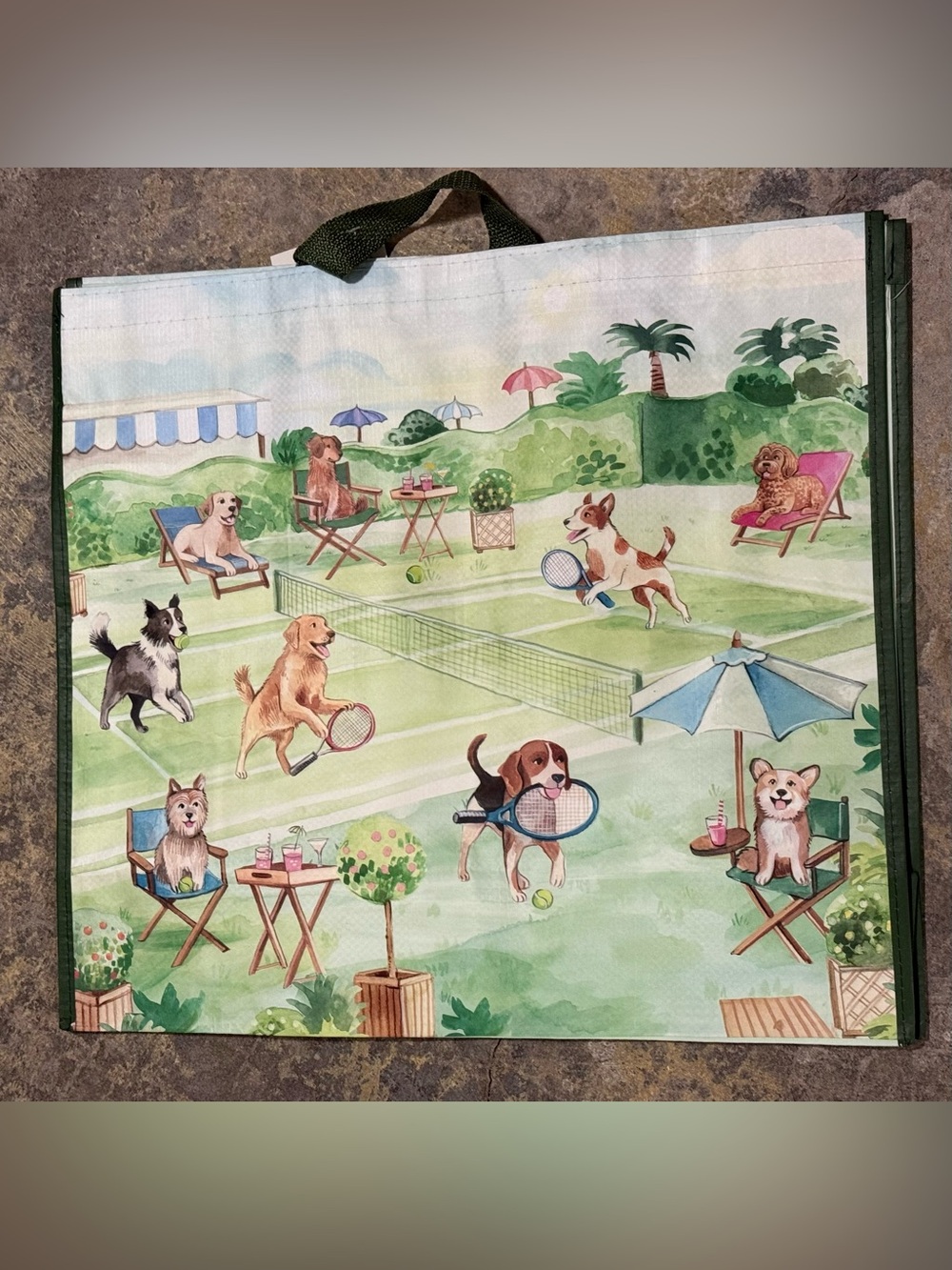 TJMaxx HomeGoods Marshall’s Reusable Shopping Tote Bag Tennis Dog Park